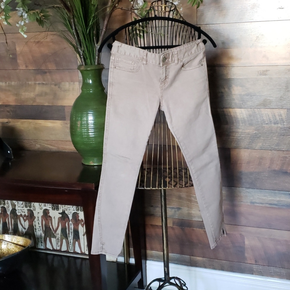 Beige Free People skinny Jean's
